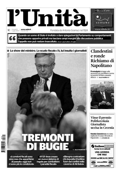 L'Unità : organo centrale del Partito comunista italiano